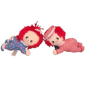 Baby raggedy Ann & Andy set VTG 1993 by Applause.